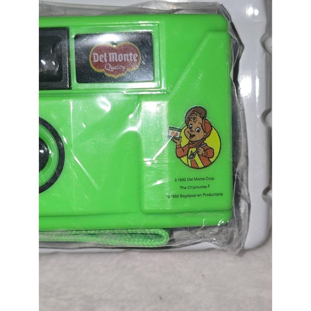 NEW Del Monte Alvin Chipmunks 110 Film Camera Neon Green Collectible Box Damage - Picture 5 of 6